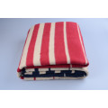 Chinese Factory New Style Wholesale Stripe Jacquard Cotton Fleece Blanket